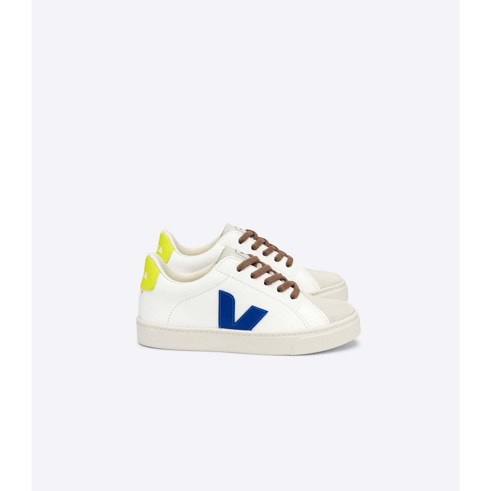 παπουτσια παιδικα Veja ESPLAR LACES CHROMEFREE White/Blue | GR 733ILH